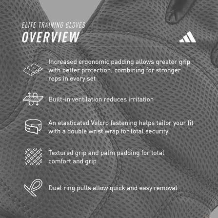 ถุงมือ Elite Training ADIDAS ADGB-14253-NL สีเขียว ไซส์S_9